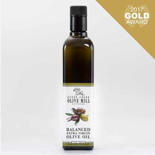 slide 1 of 1, Queen Creek Olive Mill Balanced Extra Virgin Olive Oil, 17 oz