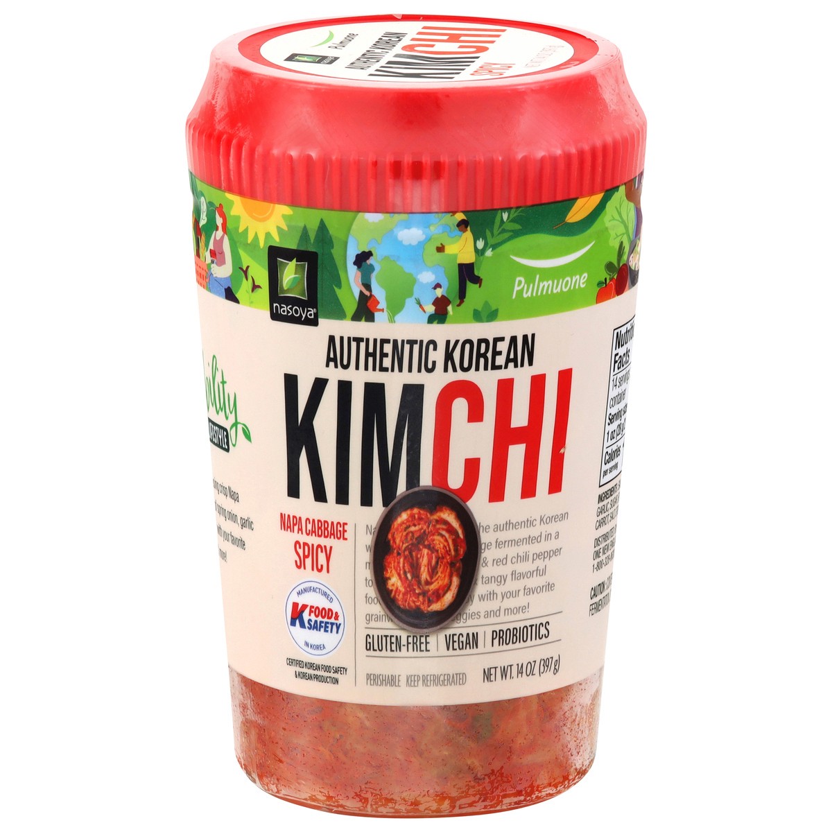 slide 1 of 13, Nasoya Spicy Napa Cabbage Kimchi 14 oz, 14 oz