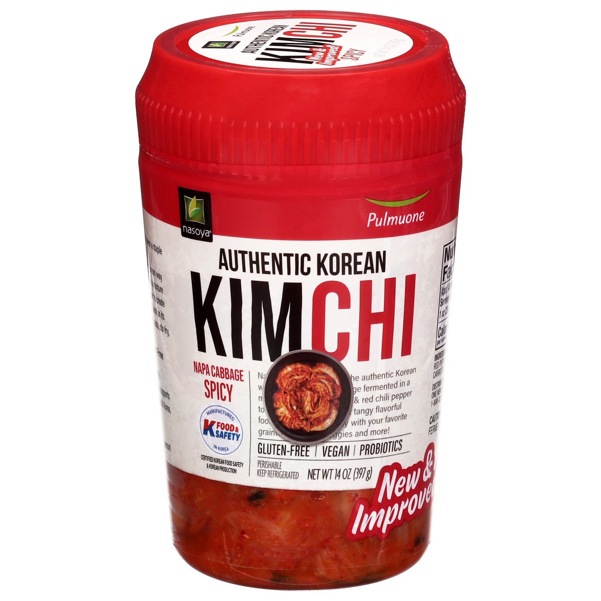 slide 1 of 13, Pulmuone Spicy Napa Cabbage Kimchi 14 oz, 14 oz