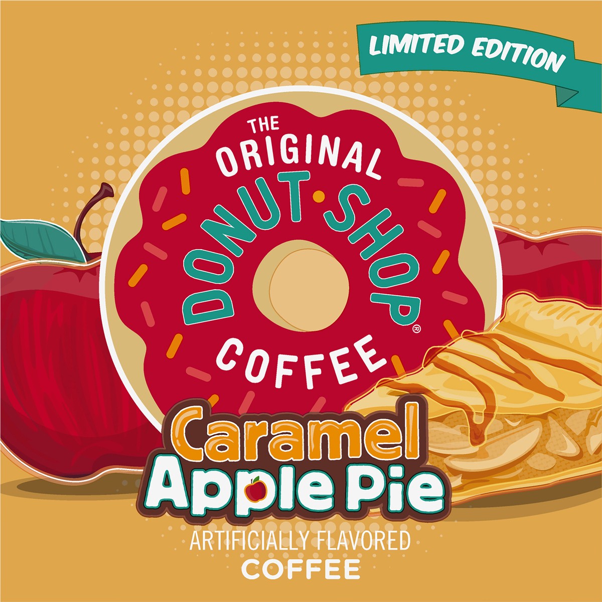 slide 3 of 11, The Original Donut Shop Caramel Apple Pie Coffee, Keurig K-Cup Pod, Light Roast, 12 Count, 12 ct