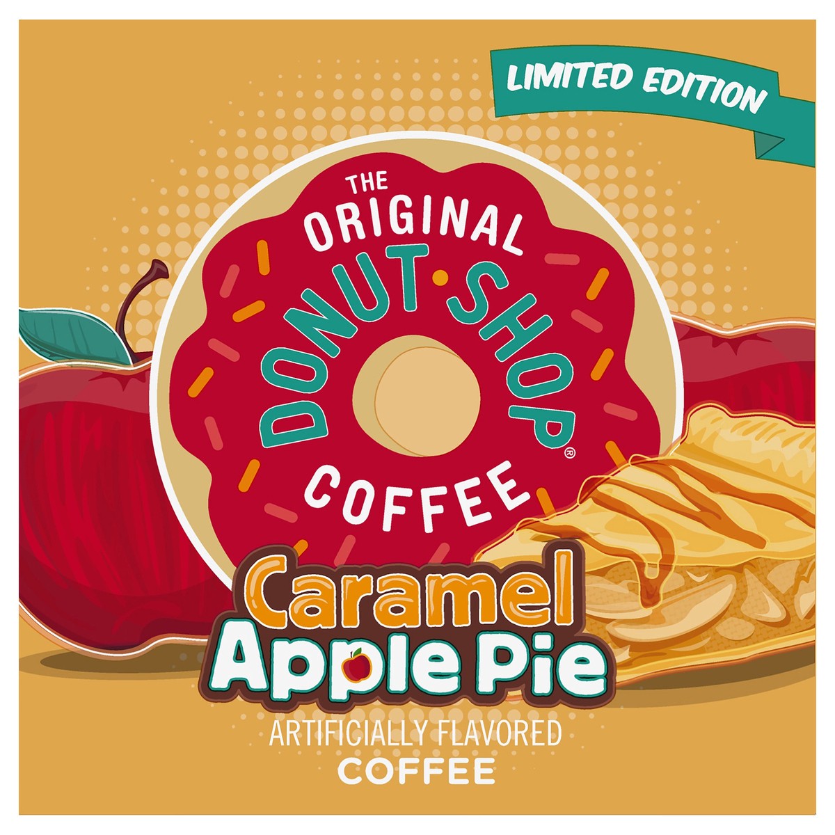 slide 7 of 11, The Original Donut Shop Caramel Apple Pie Coffee, Keurig K-Cup Pod, Light Roast, 12 Count, 12 ct