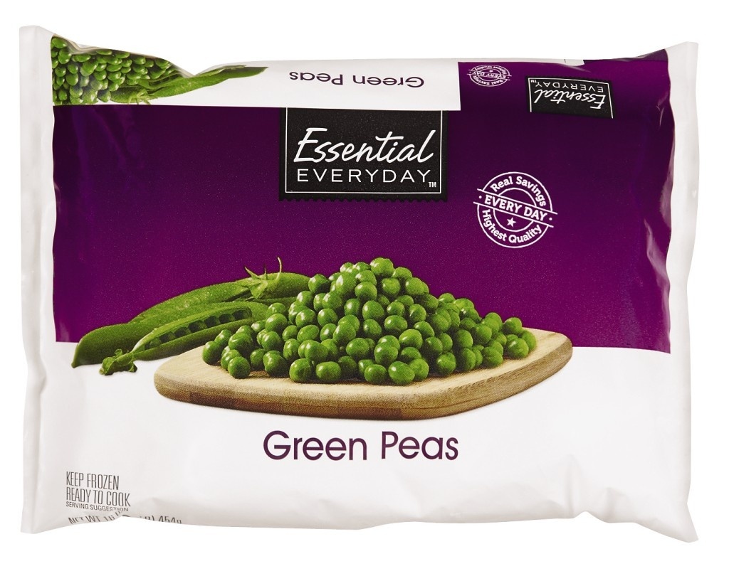 slide 1 of 1, Essential Everyday Whole Green Peas, 16 oz