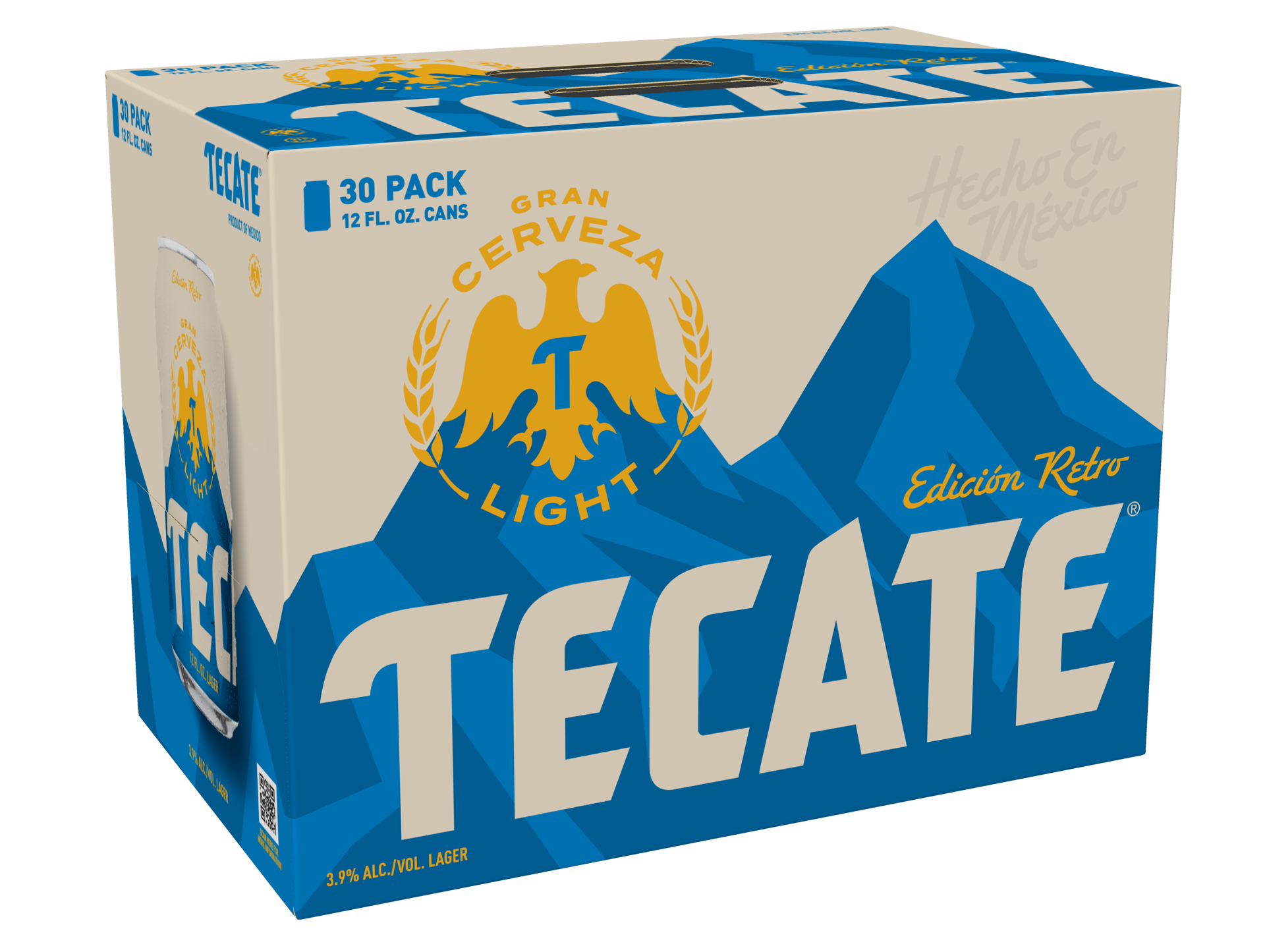 slide 1 of 3, Tecate Light Beer Can, 30 ct; 12 fl oz