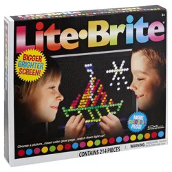 Lite-Brite 214 Pieces Sailboat Cruise Glowing Pegs 1 ea