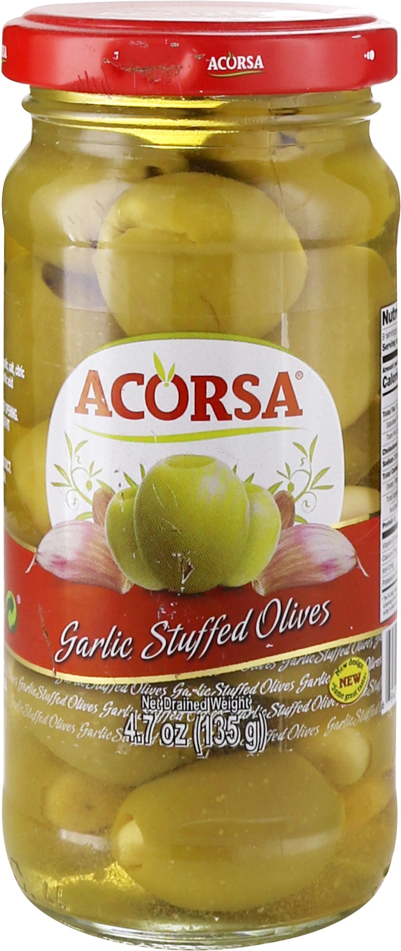 slide 1 of 1, Acorsa Queen Olives Stuf.garlic, 1 ct