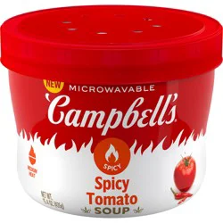Campbell's Spicy Tomato Soup, 15.4 oz Microwavable Bowl