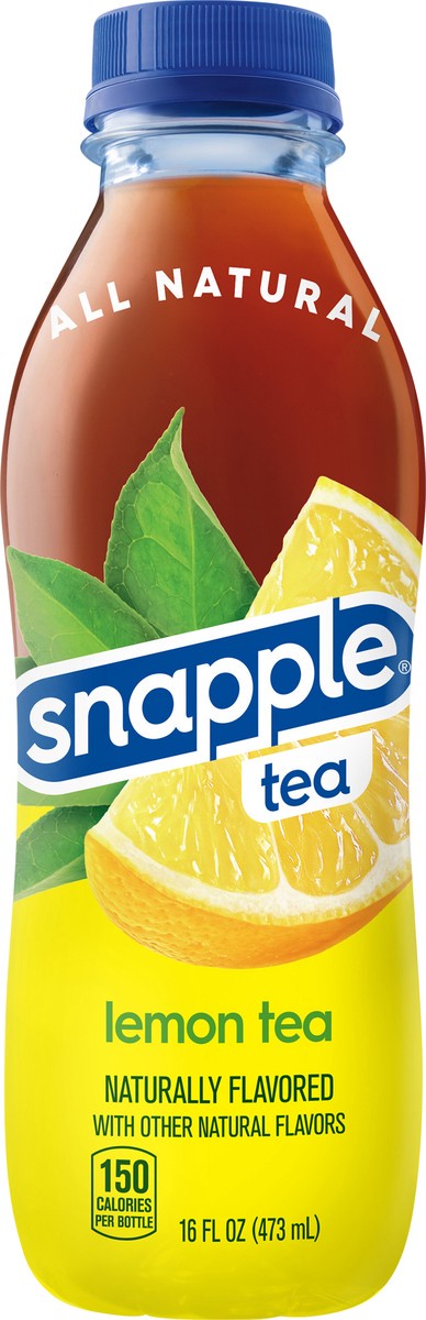 slide 8 of 12, Snapple Lemon Tea, recycled plastic bottle - 16 fl oz, 16 fl oz