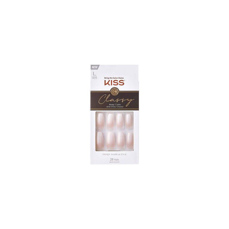 slide 1 of 5, Kiss Nails KISS Classy Fake Nails - Be-you-tiful - 28ct, 28 ct