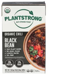 PlantStrong Organic Plant-Based Black Bean Chili 16.9 oz