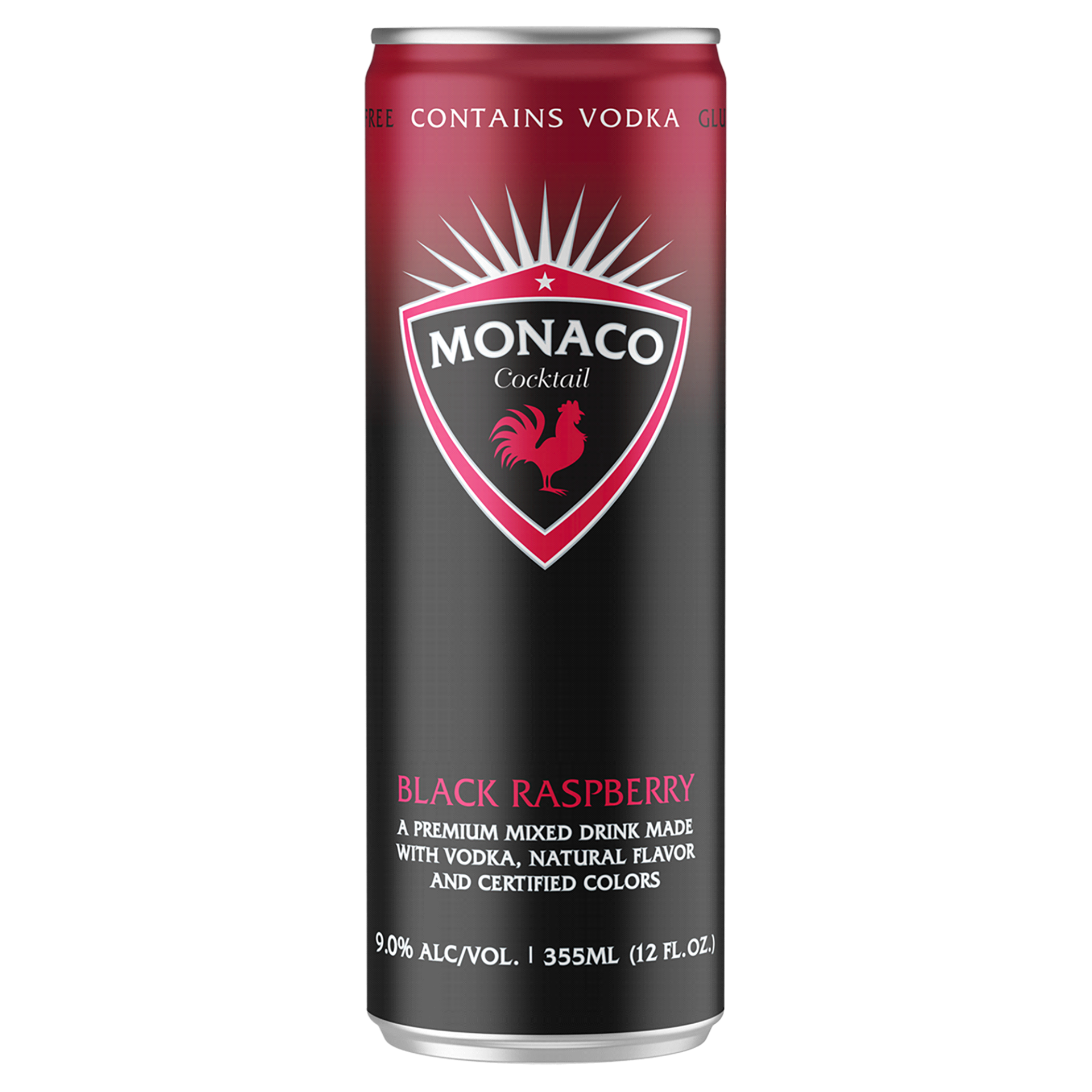 slide 1 of 1, Monaco Black Raspberry Cocktail, 12 fl oz