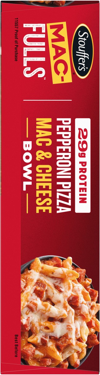 slide 5 of 8, Stouffer's MAC-FULLS Pepperoni Pizza Mac and Cheese Frozen Meal, 14 oz