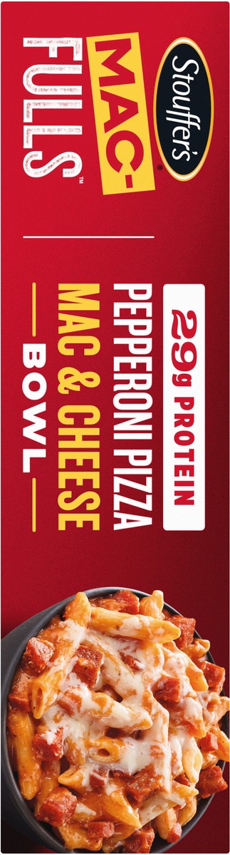 slide 6 of 8, Stouffer's MAC-FULLS Pepperoni Pizza Mac and Cheese Frozen Meal, 14 oz