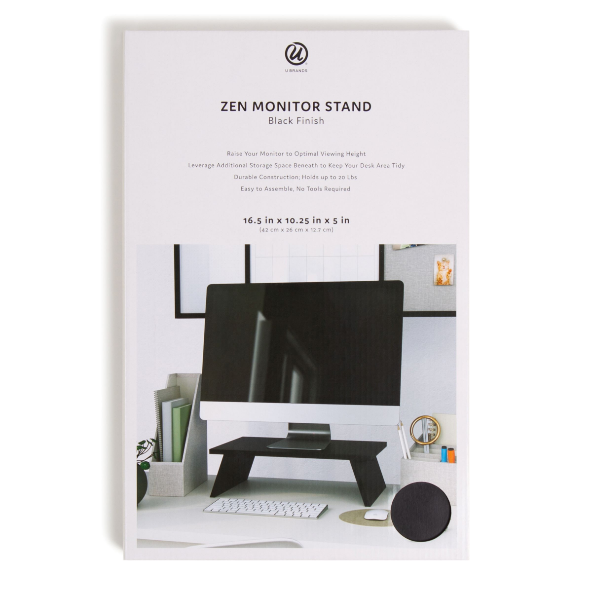 slide 11 of 13, U BRANDS UBrands Zen Monitor Stand, 1 ct