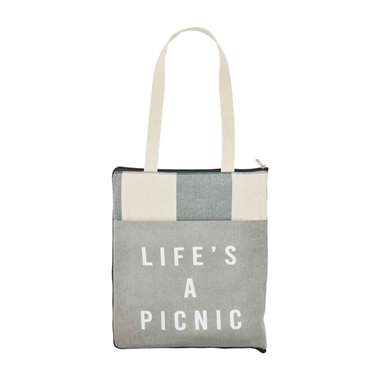 slide 1 of 1, Mud Pie Picnic Blanket Tote, 1 ct