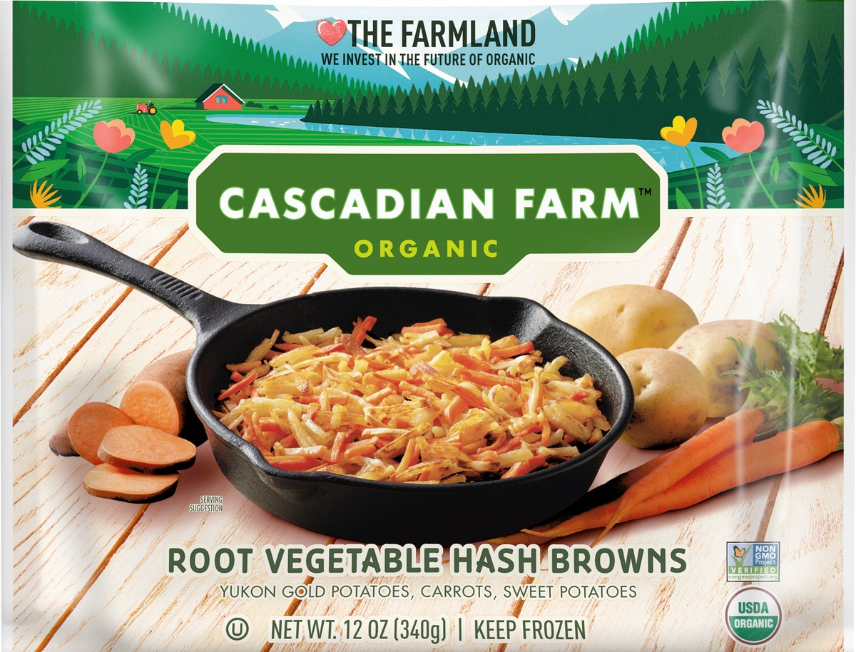 slide 3 of 13, Cascadian Farm Organic Root Vegetable Hashbrown, 12 oz