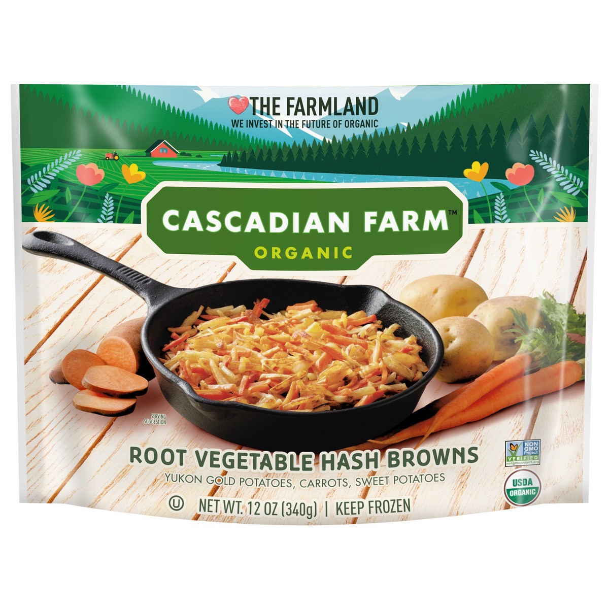 slide 5 of 13, Cascadian Farm Organic Root Vegetable Hashbrown, 12 oz