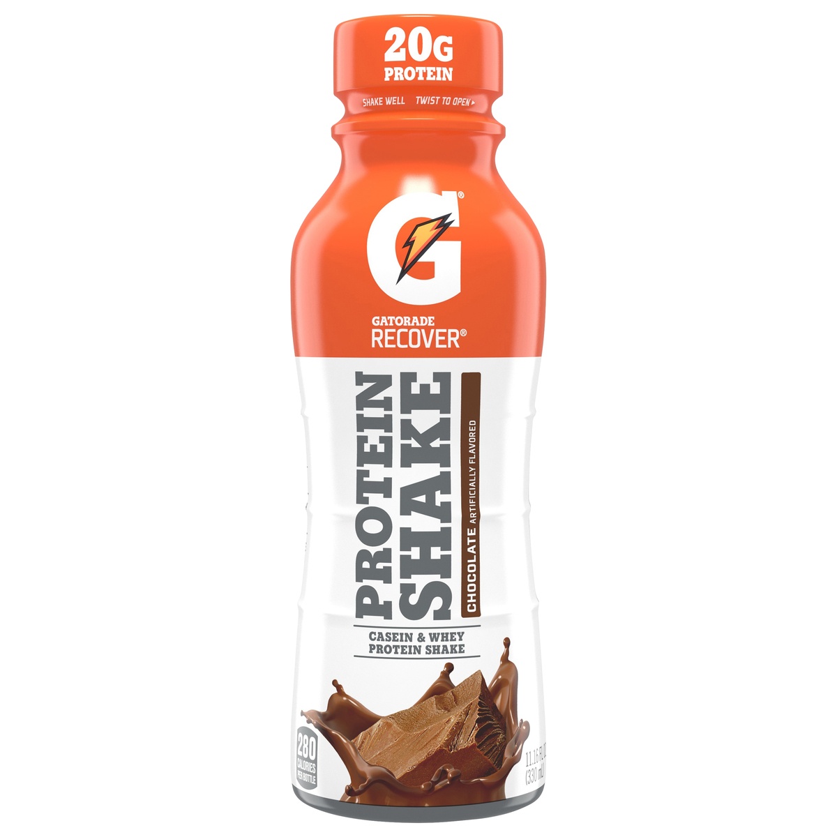 slide 1 of 4, Gatorade Recover Chocolate Protein Shake, 11.16 fl oz