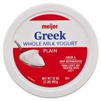 slide 23 of 29, Meijer Whole Milk Plain Greek Yogurt, 32 oz