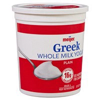 slide 4 of 29, Meijer Whole Milk Plain Greek Yogurt, 32 oz