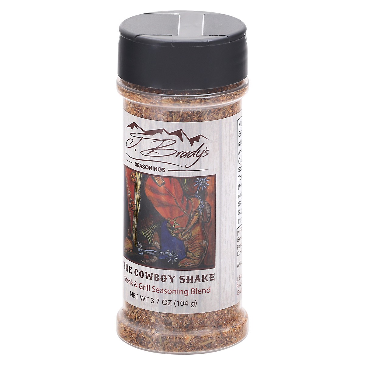 slide 7 of 9, J. Brady's Seasonings The Cowboy Shake Steak & Grill Seasoning Blend 3.7 oz Bottle, 3.7 oz