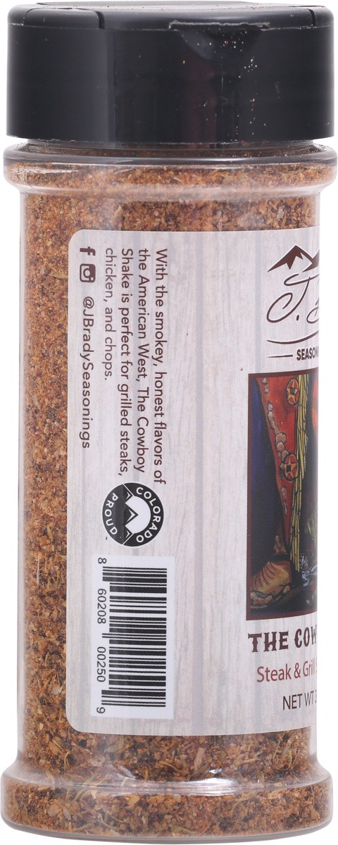 slide 6 of 9, J. Brady's Seasonings The Cowboy Shake Steak & Grill Seasoning Blend 3.7 oz Bottle, 3.7 oz