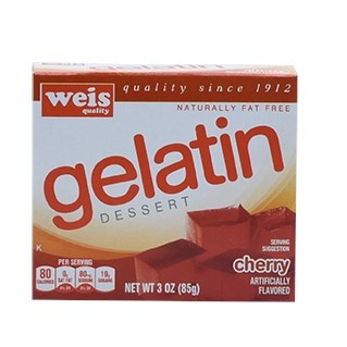 slide 1 of 1, Weis Quality Cherry Gelatin Dessert, 3 oz