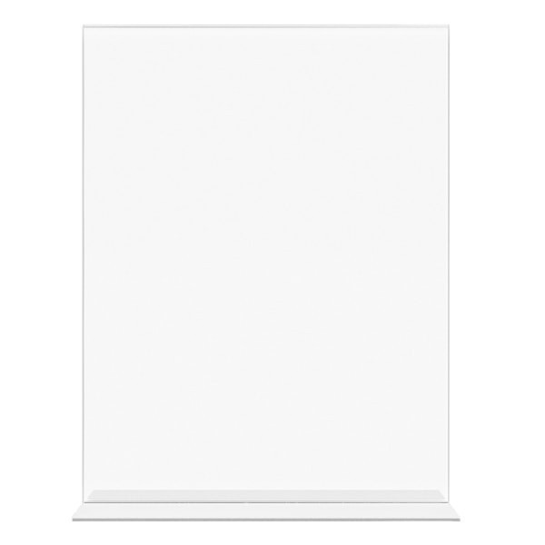 slide 5 of 9, Deflect-O Anti-Glare Double Sided Sign Holder, Portrait, Clear, 1 ct