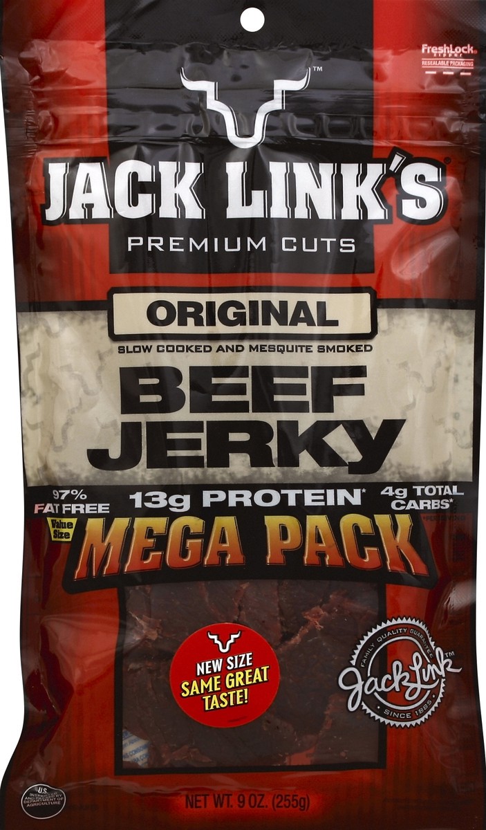 slide 1 of 4, Jack Link's Beef Jerky 9 oz, 8 oz