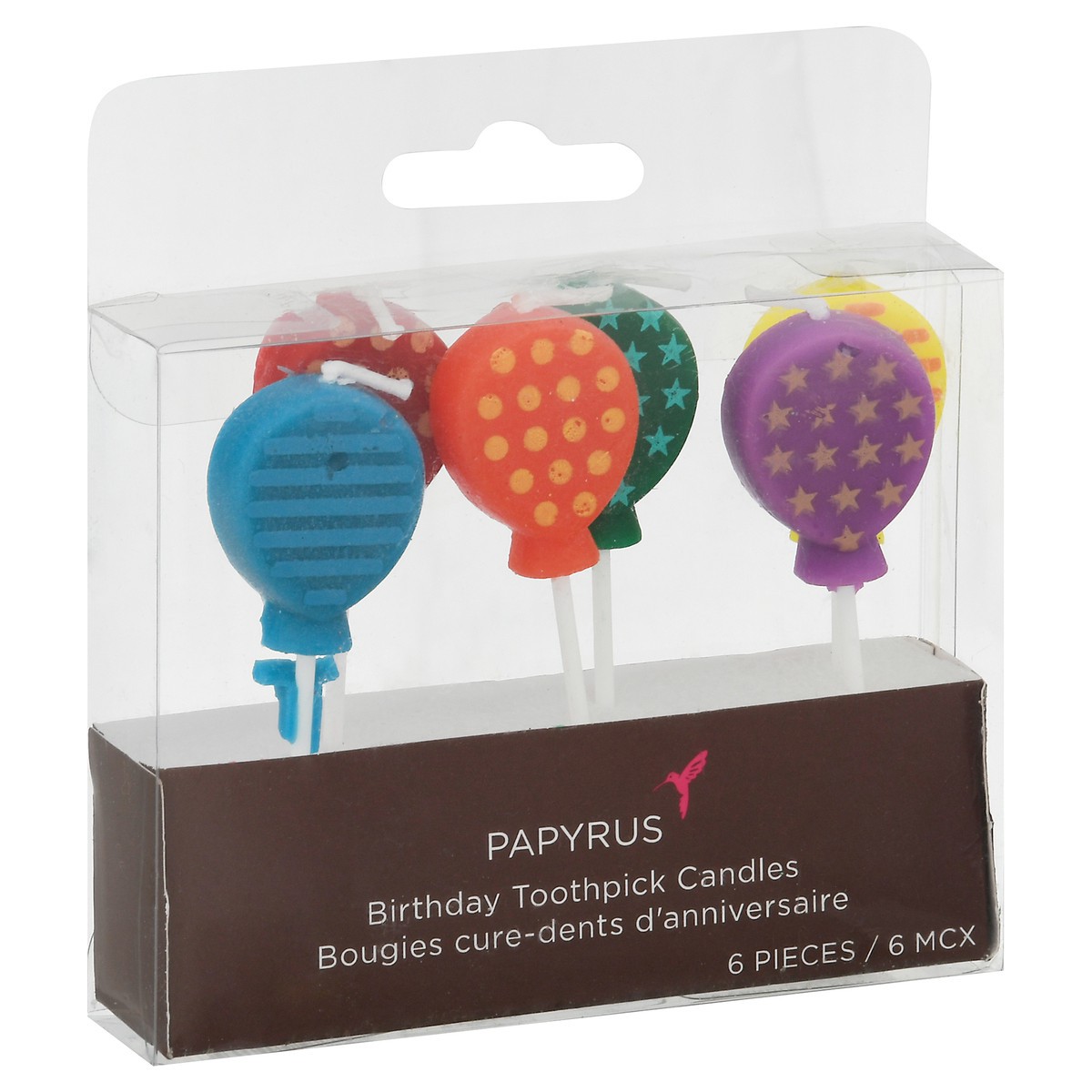 slide 8 of 10, Papyrus Birthday Candles, Balloons (6-Count), 1 ct