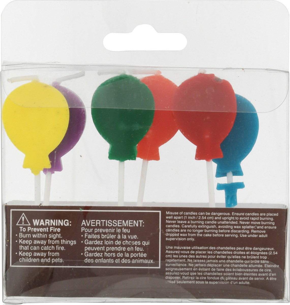 slide 9 of 10, Papyrus Birthday Candles, Balloons (6-Count), 1 ct