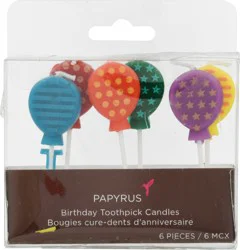 Papyrus Birthday Candles, Balloons (6-Count)