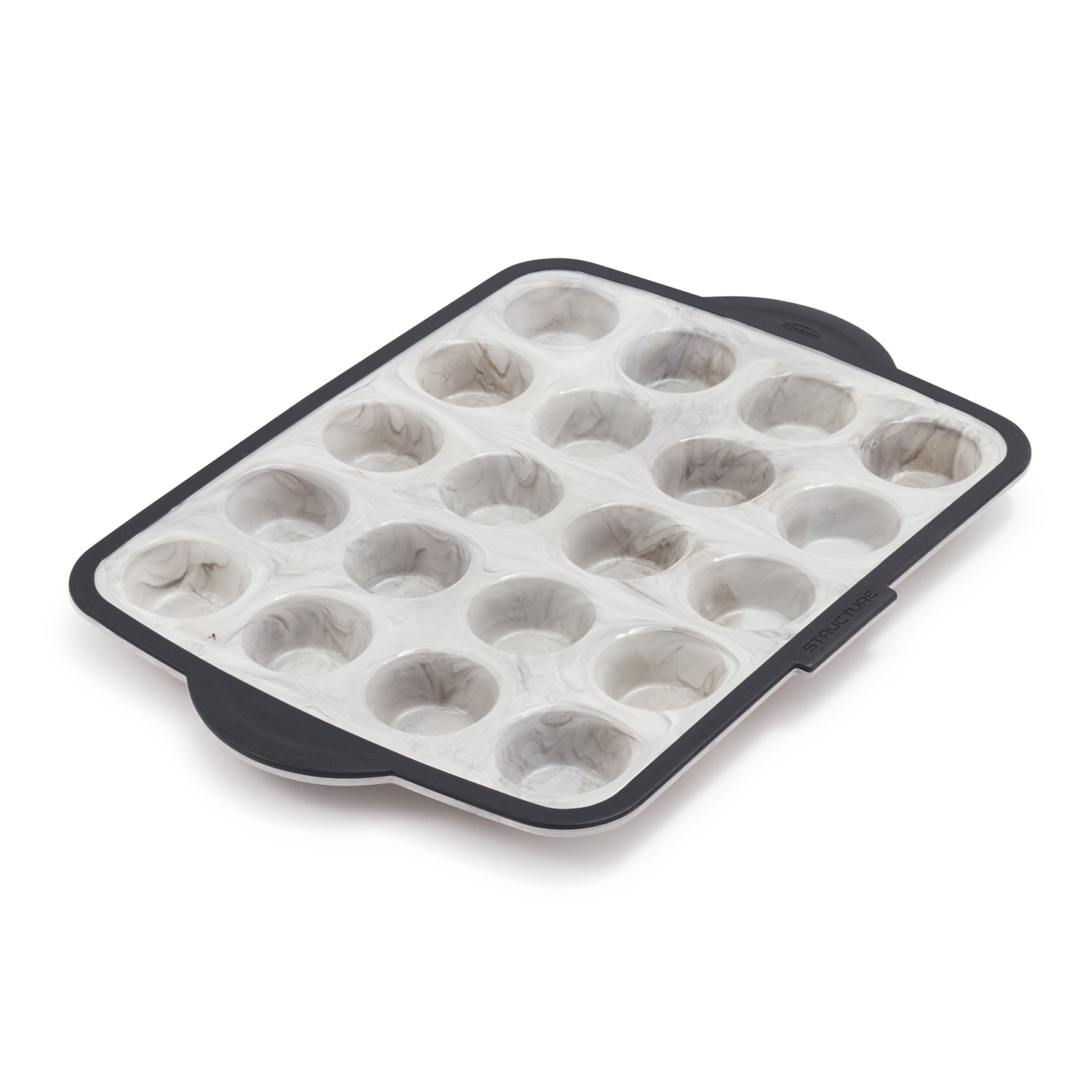 slide 1 of 1, Trudeau Structure Silicone Pro Mini Muffin Pan, 20 ct