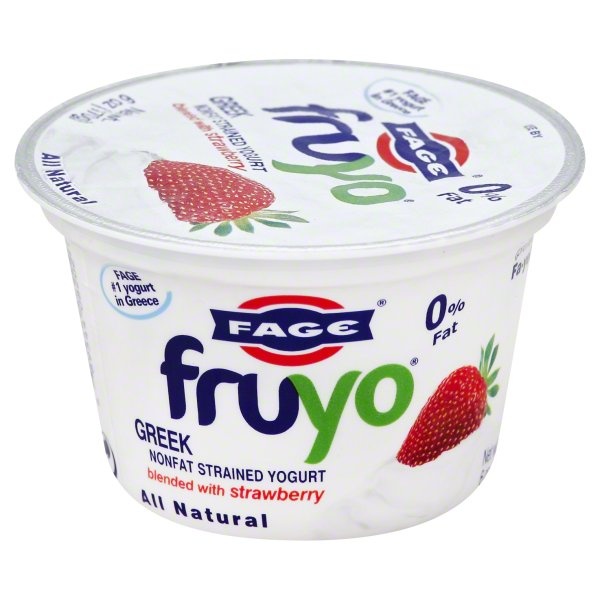 slide 1 of 1, Fage Yogurt, Greek, Nonfat, Strained, Blended with Strawberry, 6 oz
