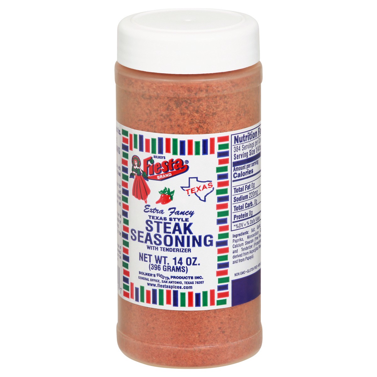 slide 5 of 12, Fiesta Extra Fancy Texas Style with Tenderizer Steak Seasoning 14 oz, 14 oz