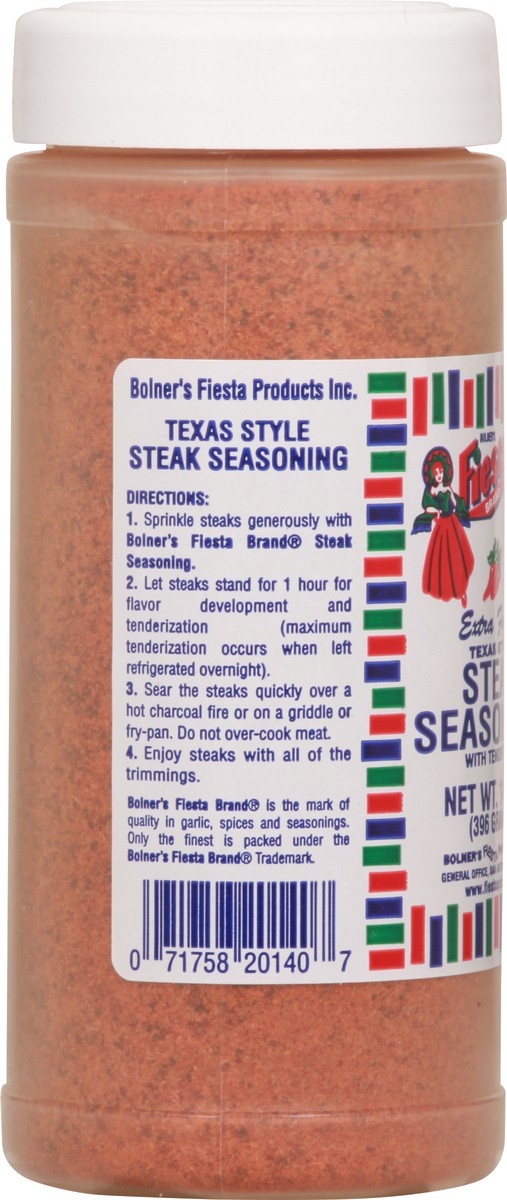 slide 4 of 12, Fiesta Extra Fancy Texas Style with Tenderizer Steak Seasoning 14 oz, 14 oz