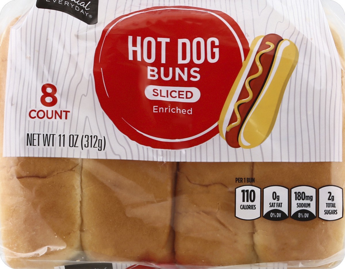 slide 5 of 6, Essential Everyday Hot Dog Buns, 8 ct