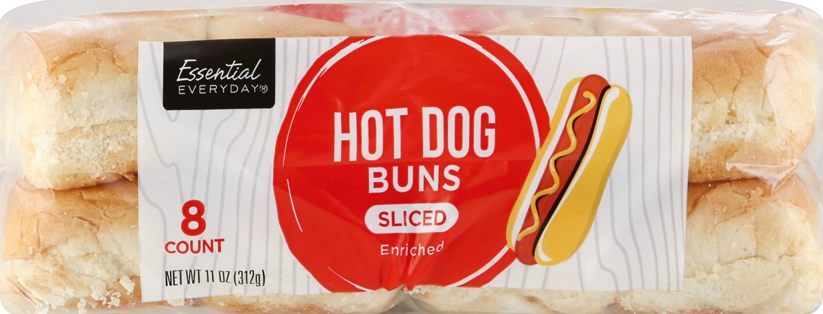 slide 6 of 6, Essential Everyday Hot Dog Buns, 8 ct