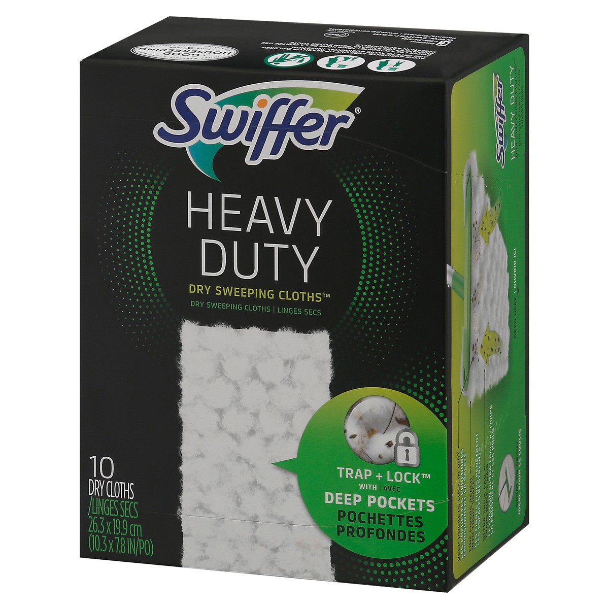 slide 5 of 8, Swiffer Heavy Duty Sweeper Dry Cloth, 10 ct