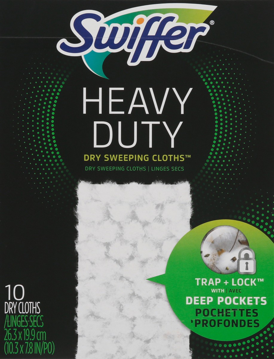 slide 3 of 8, Swiffer Heavy Duty Sweeper Dry Cloth, 10 ct