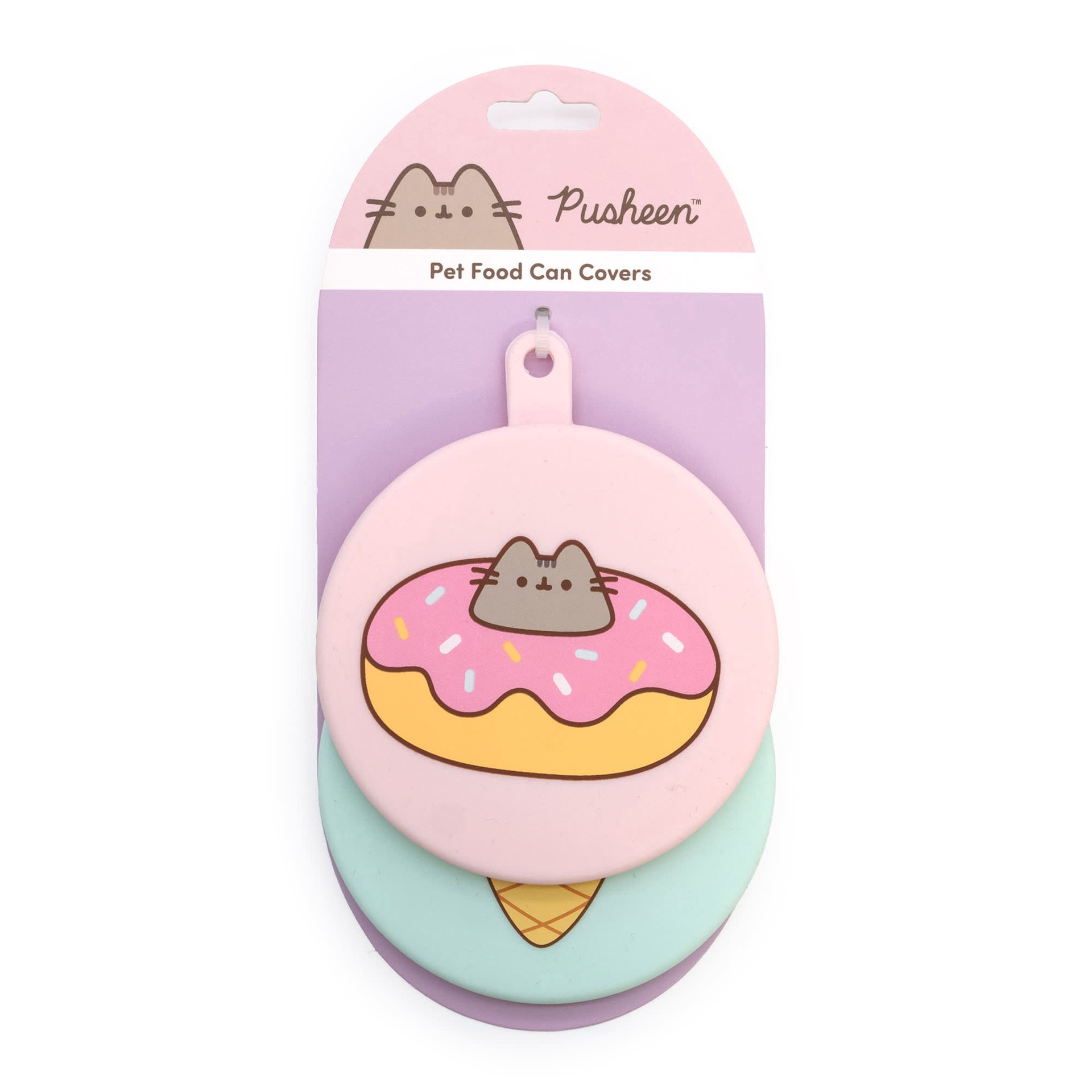 slide 1 of 1, Pusheen Can Covers for Cat, Pack of 2, 1 ct