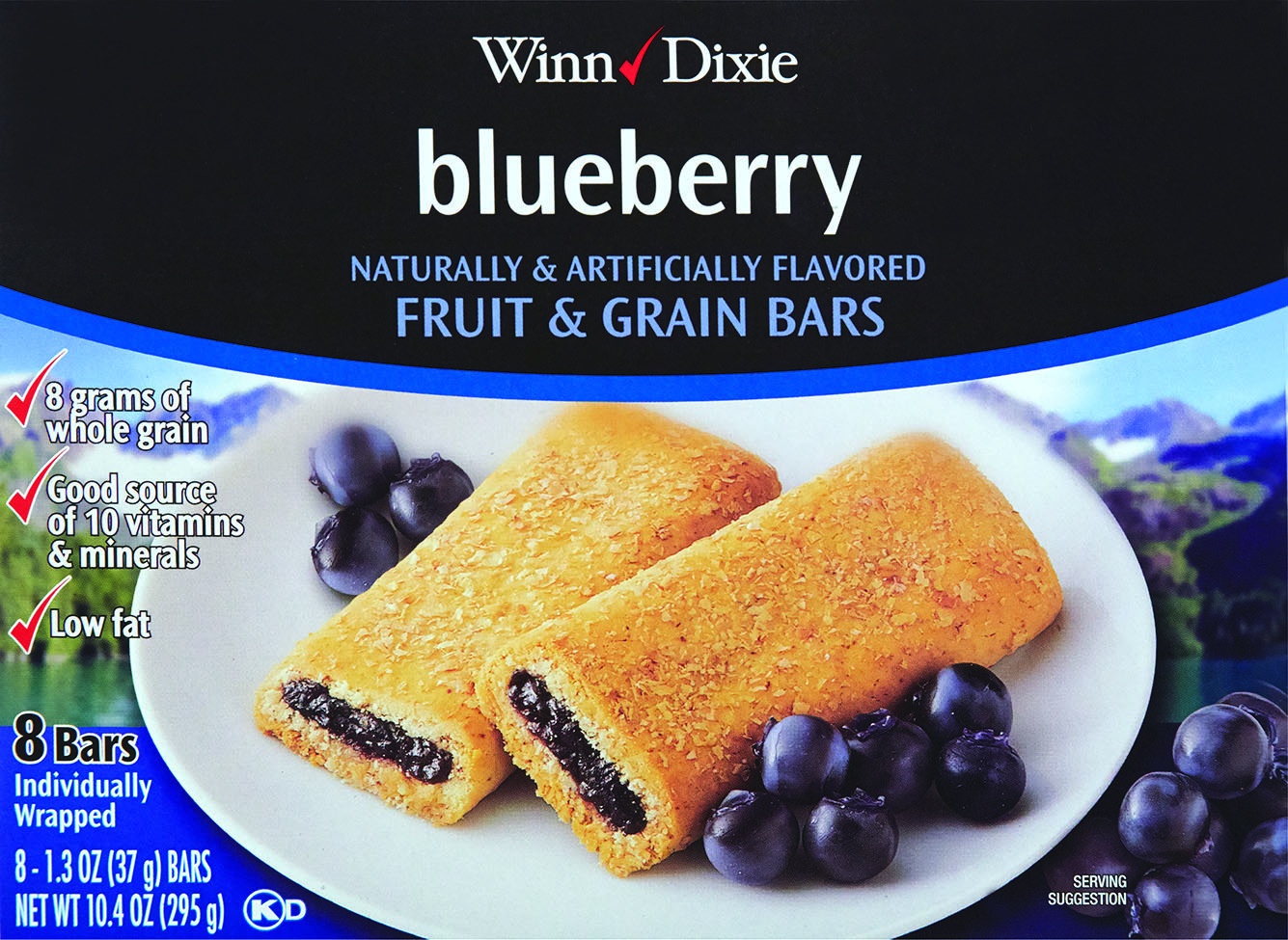 slide 1 of 1, Winn-Dixie Blueberry Fruit Granola Bar, 10.4 oz