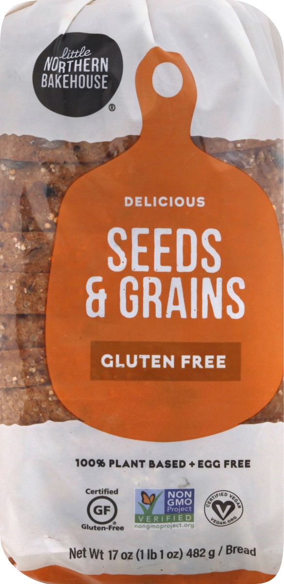 slide 6 of 13, Little Northern Bakehouse Gluten Free Seeds & Grains Bread 17 oz, 17 oz