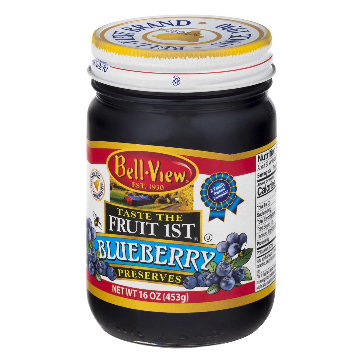 slide 9 of 13, Bell-View Taste The Fruit 1st Blueberry Preserves 16 oz, 16 oz