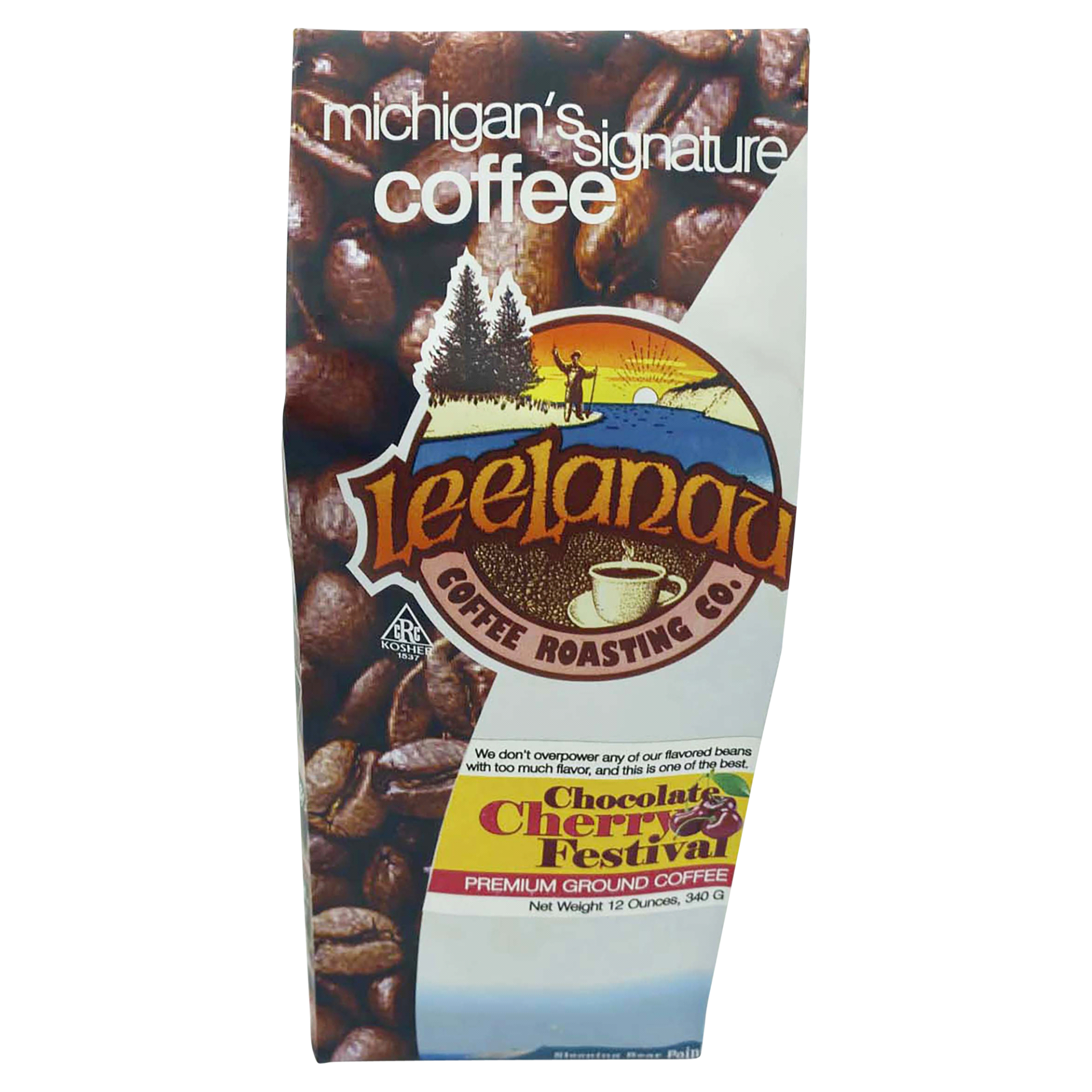 slide 1 of 13, Leelanau Coffee Leelenau Premium Ground Coffee, Chocolate Cherry Festival, 12 oz