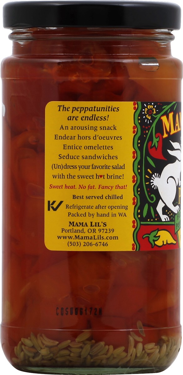 slide 2 of 6, Mama Lil's Sweet Hot Peppas, Goathorn Peppers In Sweet Brine, 12 oz