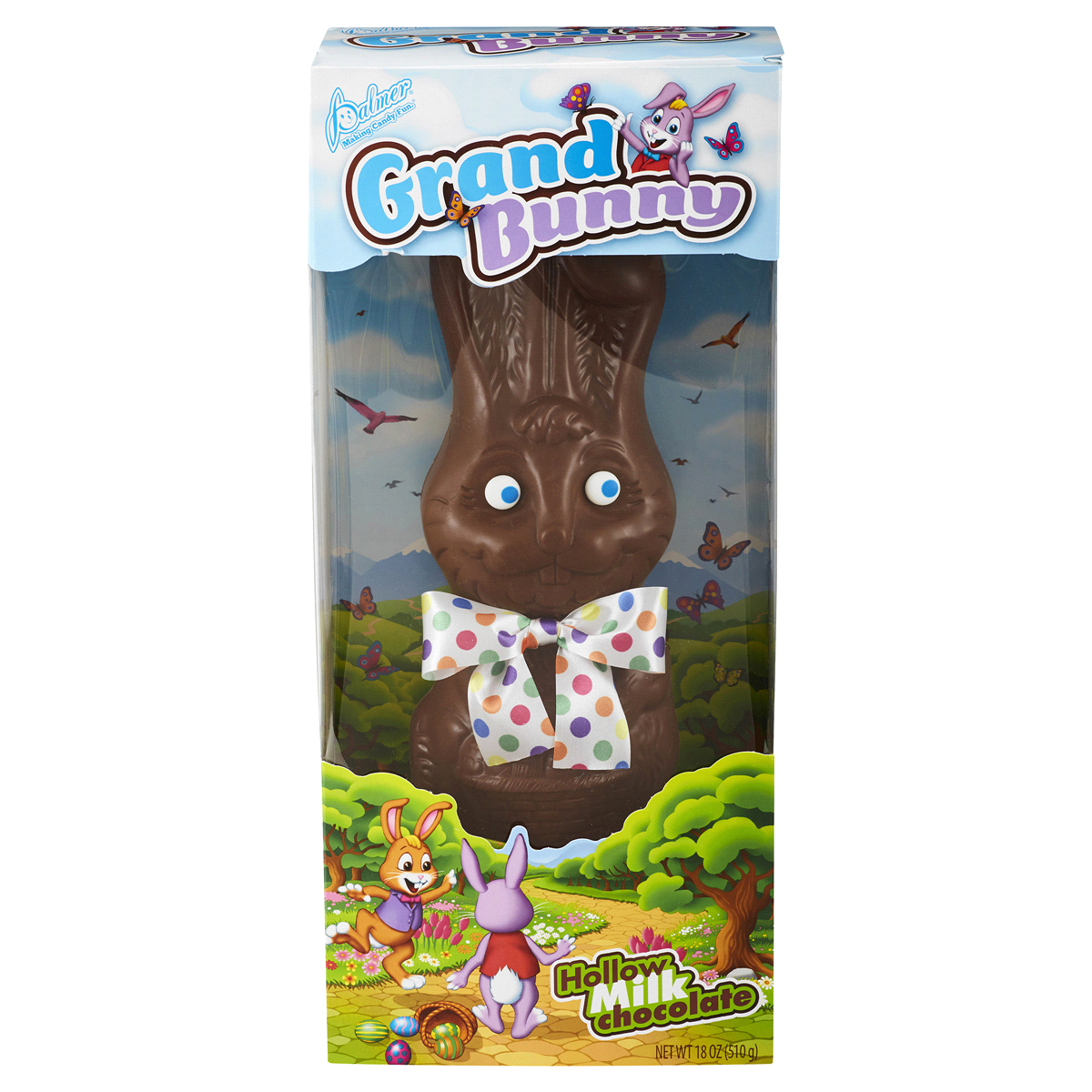 slide 1 of 1, Palmer Grand Bunny Hollow Milk Chocolate, 18 oz