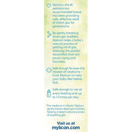 slide 104 of 108, Infants' Mylicon Infants Drops Dye Free Gas Relief 1 fl oz, 1 fl oz