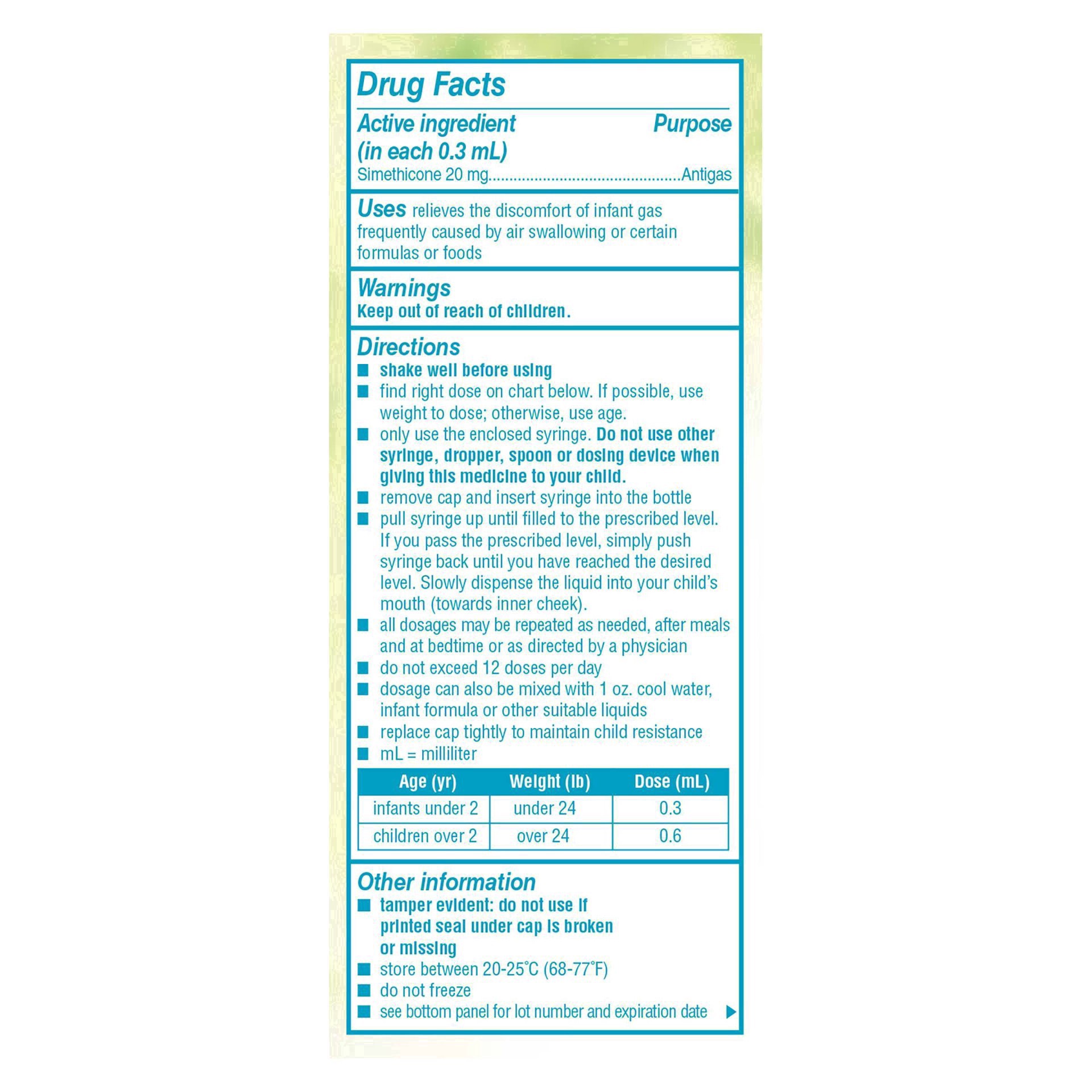 slide 25 of 108, Infants' Mylicon Infants Drops Dye Free Gas Relief 1 fl oz, 1 fl oz