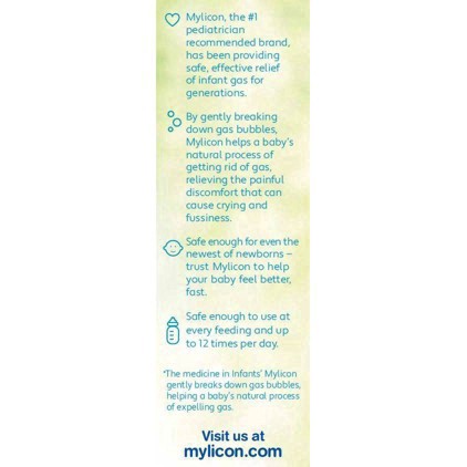 slide 103 of 108, Infants' Mylicon Infants Drops Dye Free Gas Relief 1 fl oz, 1 fl oz