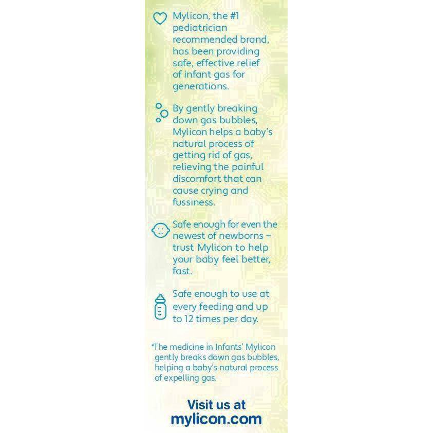 slide 59 of 108, Infants' Mylicon Infants Drops Dye Free Gas Relief 1 fl oz, 1 fl oz